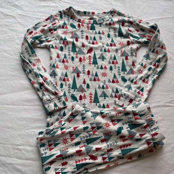 Tea Collection Kids Winter Woodland Pajama Set Size 8 - Picture 2 of 11
